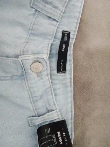 Calça baggy azul clara nova 