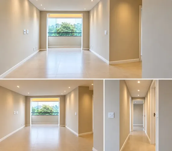 Apto TODO REFORMADO em Jardim Camburi (piso, teto, iluminação, portas, metais). TUDO NOVO!