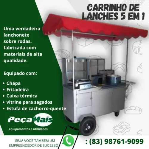 Carrinho de Lanches 5 em 1