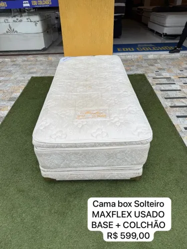 Cama Box Solteiro MAXFLEX USADO - ENTREGO