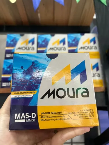 Bateria Moto Moura 5 amperes