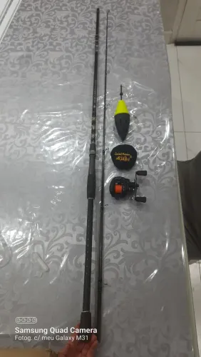 Conjunto de Pesca Vara New Pampo 2.7 mt + Carretilha Black Tamba