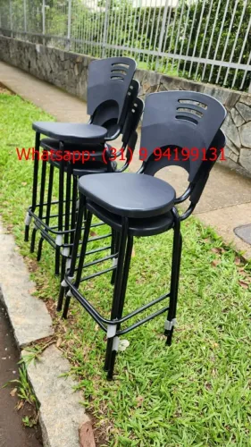 Banquetas altas Novas Cor Preta 70 cm Frete grátis para BH
