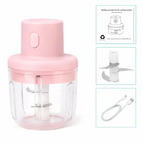 Mini Processador Elétrico Portátil Sem Fio Recarregável Usb