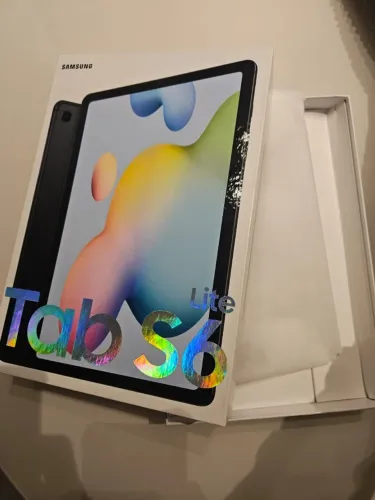 Tablet Samsung S6 Lite (entrada chip) + Caneta original + Capa original 64gb