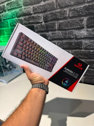 TECLADO MECÂNICO REDRAGON KUMARA ELITE WIRELESS RGB (SWITCH BROWN)