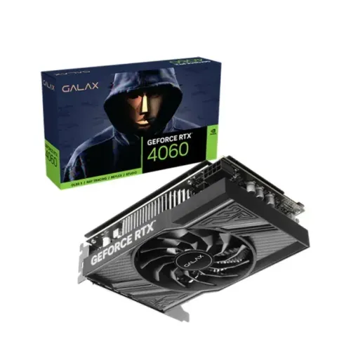 Placa de Vídeo GALAX GeForce RTX 4060 1-Click OC 1X 8GB GDDR6 128-bit