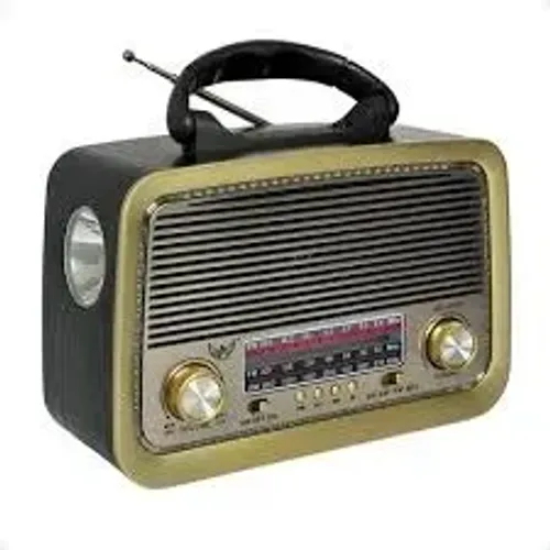 Rádio Retrô Moderno Bluetooth Am Fm Pendrive Cartão Memória Lindo Estiloso