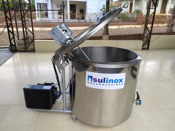  Tanque Tina Misturador 500 L de Inox para Açaí  Sorvetes e Gelatos Leite Agua de coco 