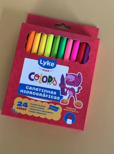 Canetinha Hidrográfica Lyke 24 Cores