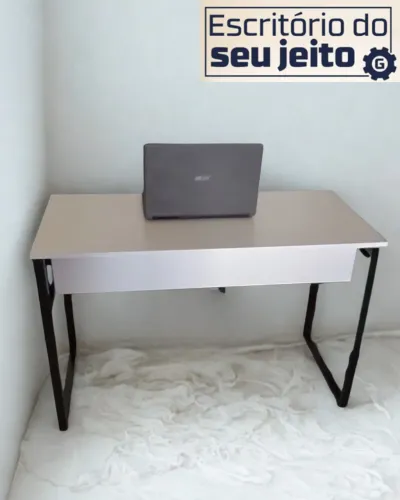 Mesa Industrial REFORÇADA NOVA 1,1m Escrivaninha Multiuso para Computador Notebook Estudo