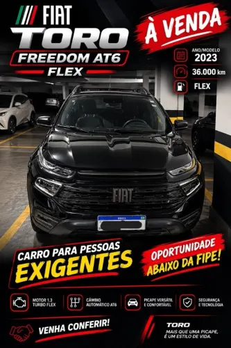 Fiat Toro Freedom 1.3 T270 4X2 Flex AUT 2023