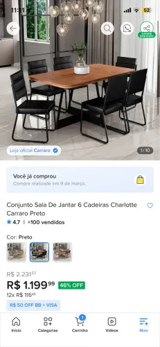 VENDO OU TROCO MESA DE 6 LUGARES