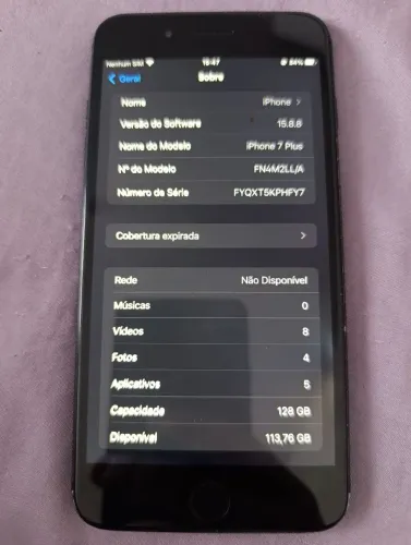 iPhone 7 plus( 128G /100% bateria)