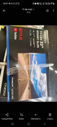 Tv smart 32 polegadas na caixa nova