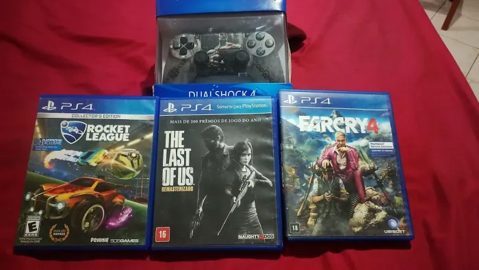 Controle PS4 + jogos (aceito oferta)