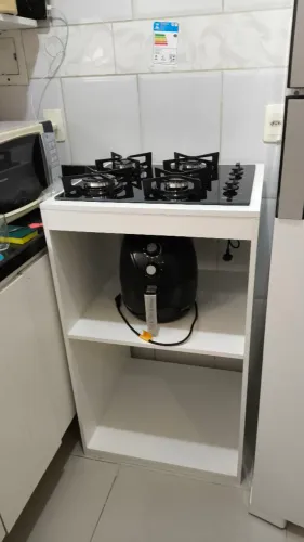 Suporte para Cooktop com nichos para microondas e forno elt