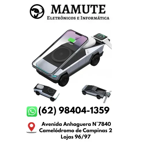 Carregador sem Fio Multifuncional PD 15W 3 em 1 Celular Relógio Smartwatch Fone PW328