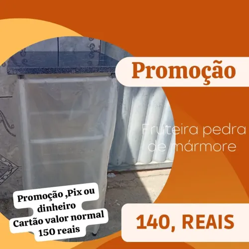 Fruteira com pedra de mármore