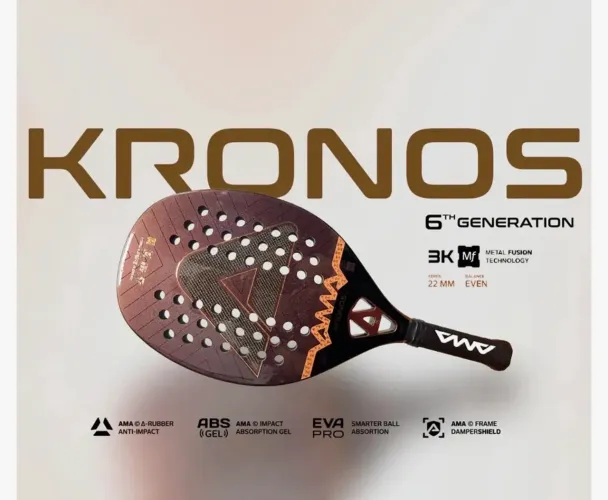 Raquete de Beach Tennis Ama Kronos 3k 2026 6a geração