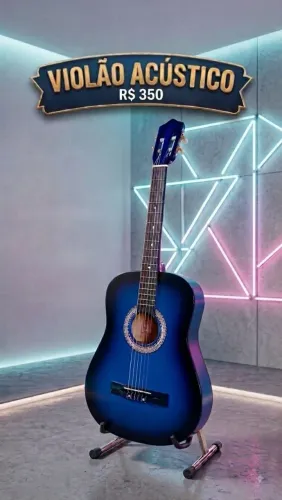 violão clássico azul