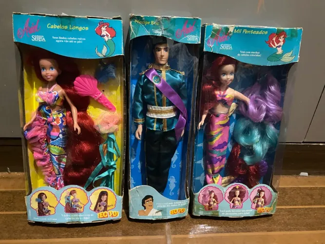 Boneca Ariel e Eric