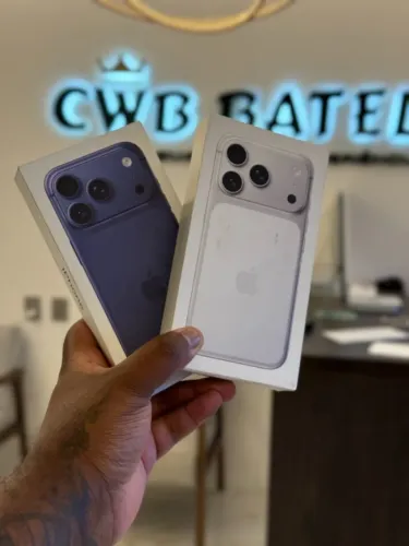 iPhone 17 Pro Branco ou Azul 256GB Lacrado - Loja Fisica