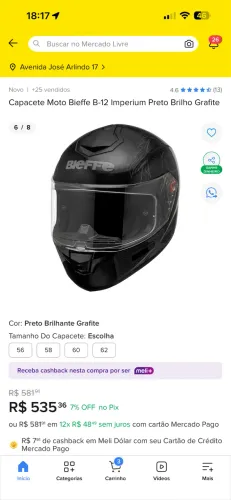 Capacete BIEFFEe B-12