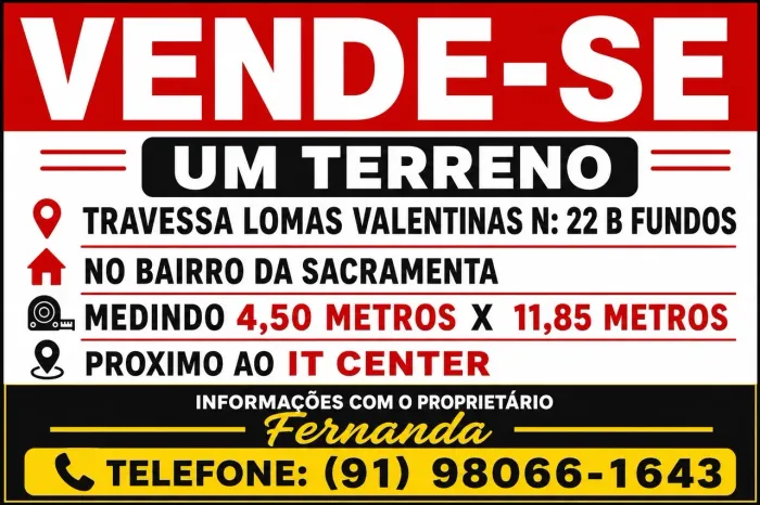 Vendo terreno próximo ao it center