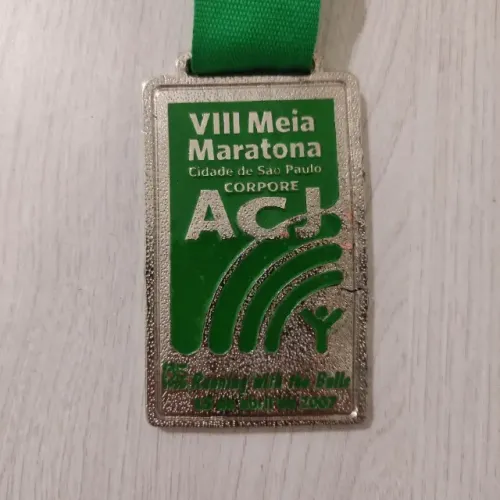 Medalha Corpore Meia Maratona Acj São Paulo Pedestre 21km 05