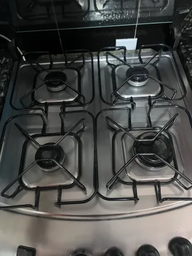 Fogão Brastemp inox 4 bocas