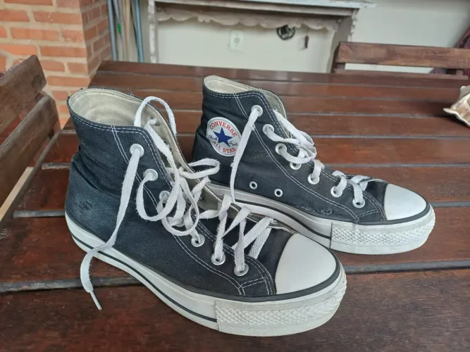 All star cano longo preto tamanho 37