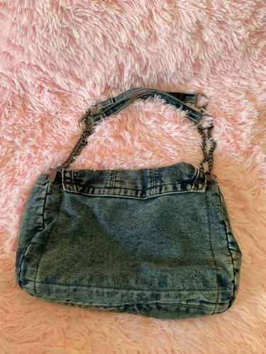 Bolsa Jeans com Ferragens