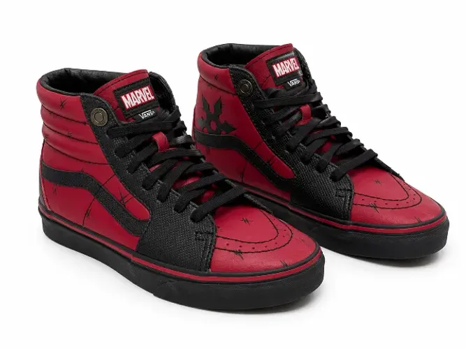 Tênis Marvel x Vans SK8-Hi "Deadpool