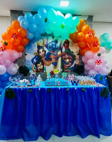 Painel Lilo e Stitch festa infantil