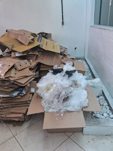 Papelão para reciclagem