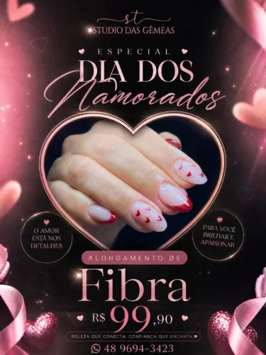 alongamento de unha