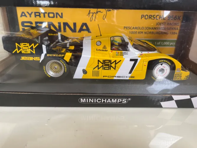 Ayrton Senna Porsche 956k 1:18 Minichamps Raridade