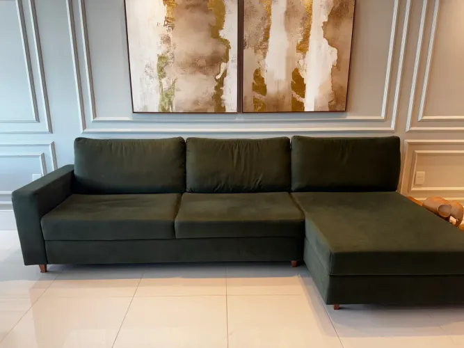 Sofá em L - semi novo 