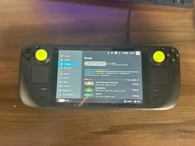 Steamdeck 1TB com case e película