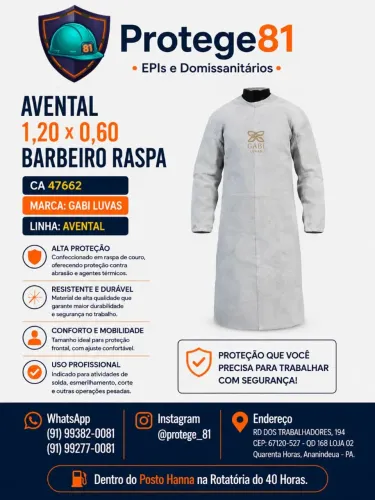 Avental Barbeiro Raspa