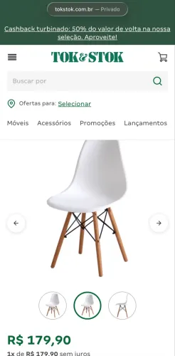 Cadeira Tok Stok na Caixa!