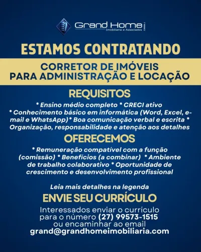 Imobiliaria aux Administrativo para locação de imóveis.