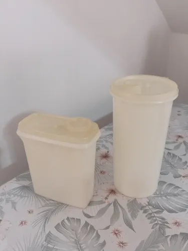 Lote Tupperwares Brancos (antigos)