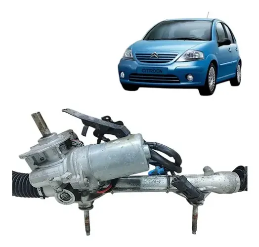 Caixa De Direção Elétrica Citroen C3 2003 A 2012 Com Detalhe