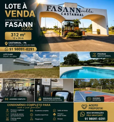Lote à venda no condomínio Fasann Ville