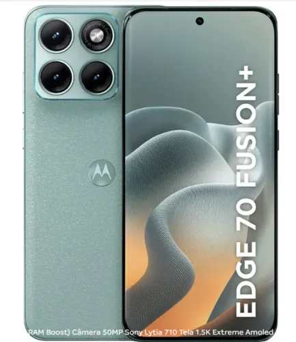 Motorola Edge 70 Fusion+ Verde Claro 5G 256GB 24GB (12GB RAM + 12GB RAM Boost)