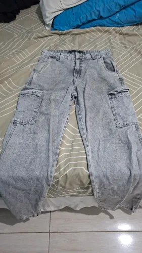 Calça Baggy Cinza Renner