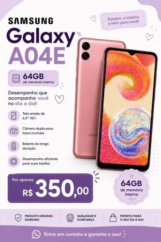 Celular Galaxy A04e - 64g