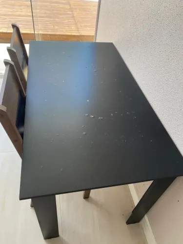 Mesa preta 4 cadeiras